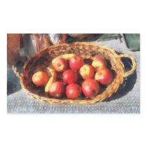 Apples and Bananas in Basket Stickers
