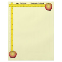 Apples and Rulers Teachers Paper (cream) Flyer Design
