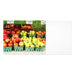 Apples at Farmer's Market Personalized Photo Card