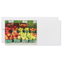 Apples at Farmer's Market Rack Card Design