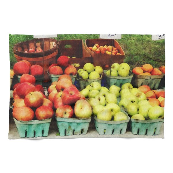 Apples at Farmer's Market Towels