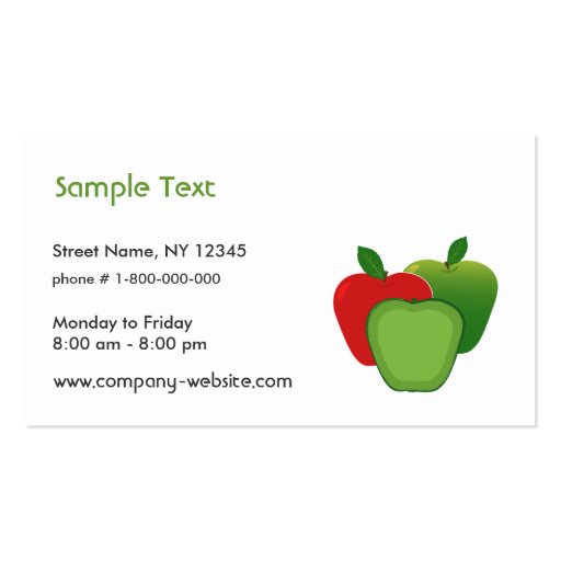 Apples Business Card