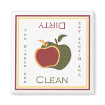 Apples Clean or Dirty Dishwasher Magnet