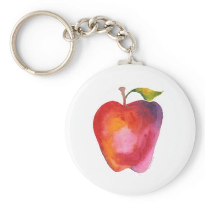 Apples For A Cure - Red Keychain by ArtAppleADay