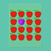 Apples for Diversity Tshirts and Products postcards