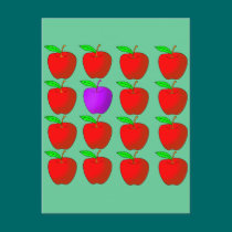 Apples for Diversity Tshirts and Products postcards