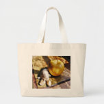 Apples Garlic Cloves Still Life Canvas Bags