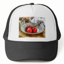 Apples in a Silver Bowl hats