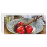Apples in a Silver Bowl Customized Rack Card