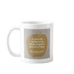 Apples of gold in pictures of silver, mugs