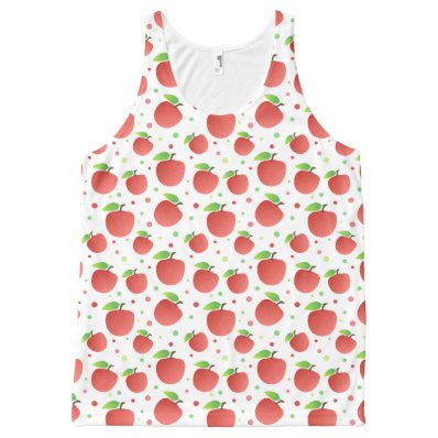 Apples pattern All-Over print tank top