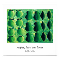 Apples, Pears and Limes Print