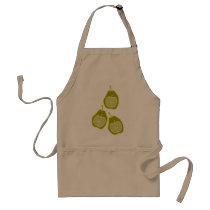 Apples & Pears doodle art Apron aprons