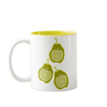 Apples & Pears doodle art Mug mugs