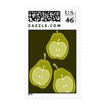 Apples & Pears Doodle Art Postage stamps