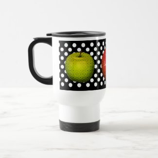 Apples & Polka Dots Teacher's Travel Mug