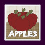 Apples Series 1 Square Magnet