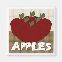 Apples Series 1 Square Magnet