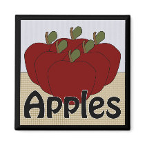 Apples Series 2 Square Magnet