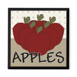 Apples Series 4 Square Magnet