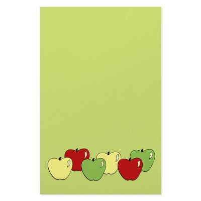 Apples Stationary Personalized Stationery by RedRider08