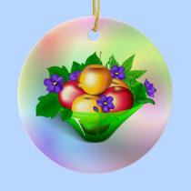 Apples & Violets ornaments