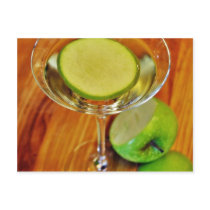 Appletini Cocktail Post Card