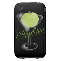 Appletini Green Apple iPhone Case Tough Iphone 3 Case