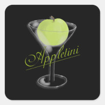 Appletini Green Apple Stickers