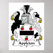 Appleton Family Crest Posters