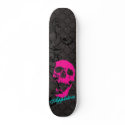Appleton pink skull skateboards