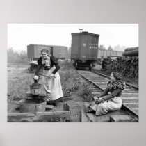 Appleton, Wisconsin Girls, 1880 Print