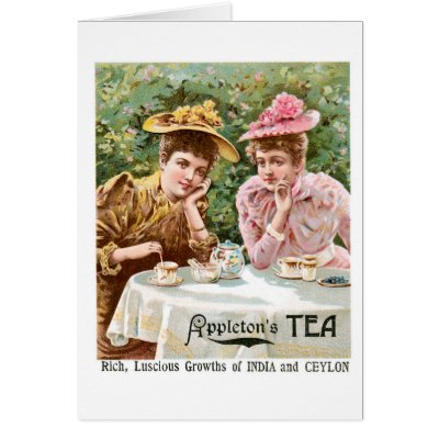 Appleton's Tea Vintage Drink Ad Art Card by redwingshoppe