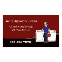 Appliance Repairman business card