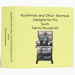 Appliances and Other Electrical Gadgets Keeper Vinyl Binder