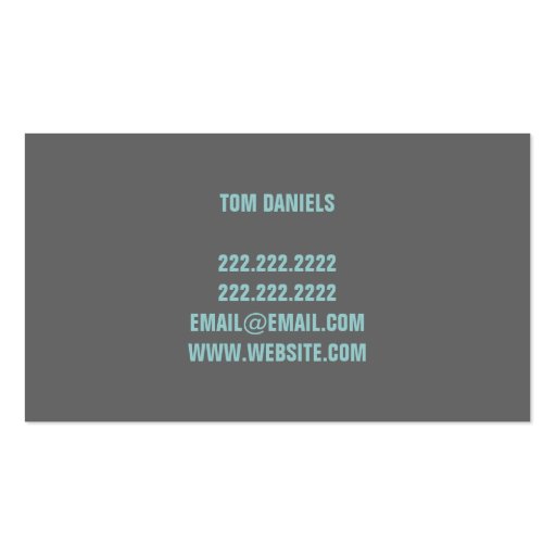 Appliances Sales Installation Repair Business Card Template (back side)