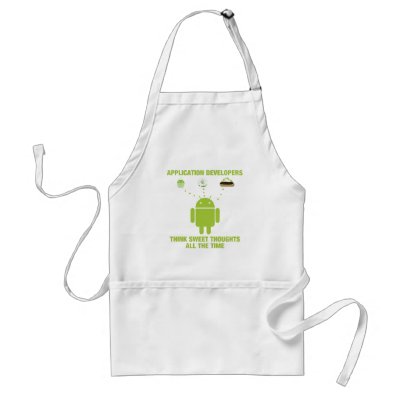 Application Developers Think Sweet Thoughts All Aprons by wordsunwords