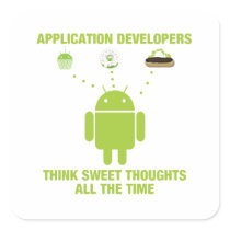 Application Developers Think Sweet Thoughts All Stickers