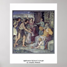 Application Of Jacob To Joseph By Schadow Wilhelm Poster