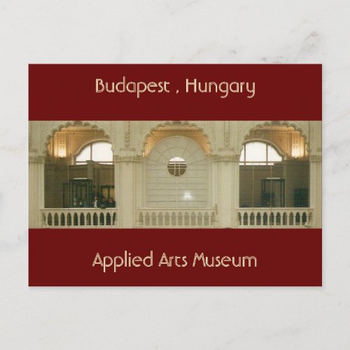 Applied Arts Museum postcard