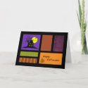 Applique Style Patchwork Halloween Card