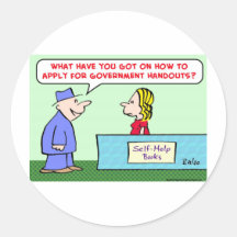 apply for government handouts stickers