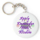 Apply Knowledge With Wisdom Key Chain