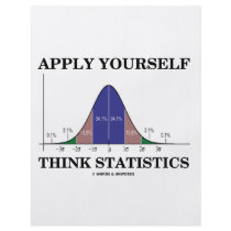 Apply Yourself Think Statistics (Bell Curve) Custom Flyer