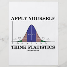 Apply Yourself Think Statistics (Bell Curve) Custom Flyer