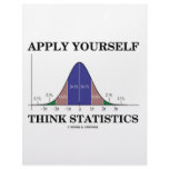 Apply Yourself Think Statistics (Bell Curve) Custom Letterhead