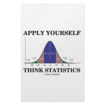Apply Yourself Think Statistics (Bell Curve) stationery