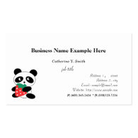 Appointment business card, panda business card templates