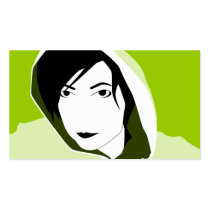 appointment card : lime green stare business cards