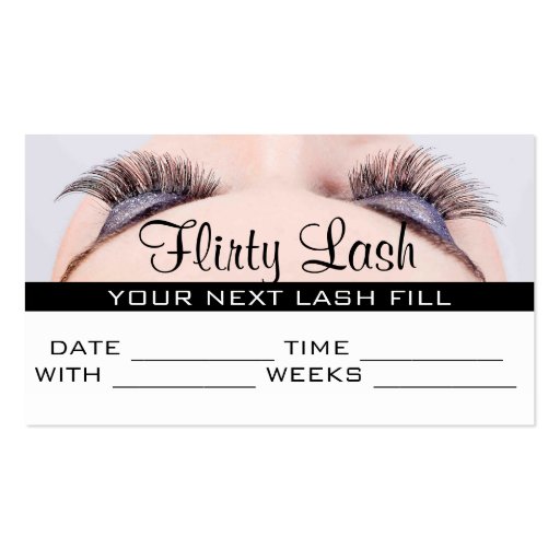 Appointment Card MakeUp Lash Extensions Salon Zazzle